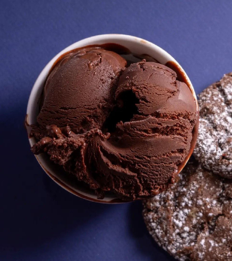 Dark chocolate sorbetto