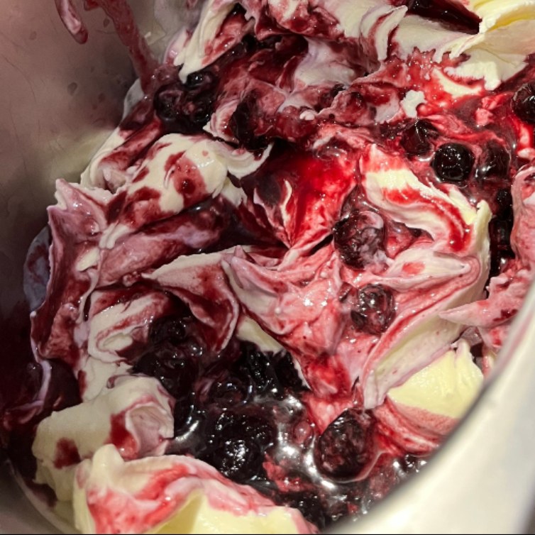 One pint of Blueberry Goat Cheese gelato.