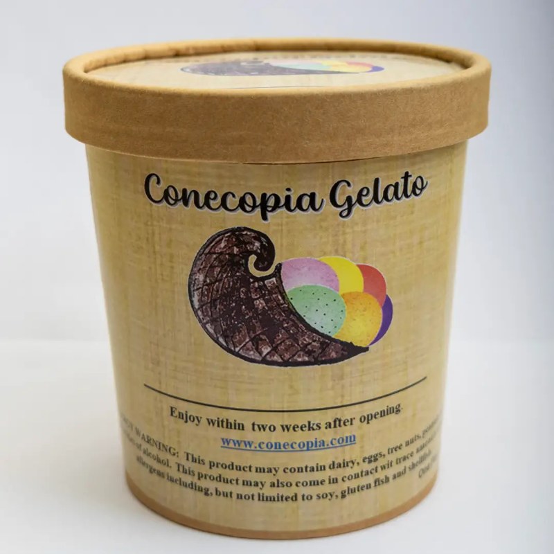 One pint of Blackberry Sorbetto gelato.