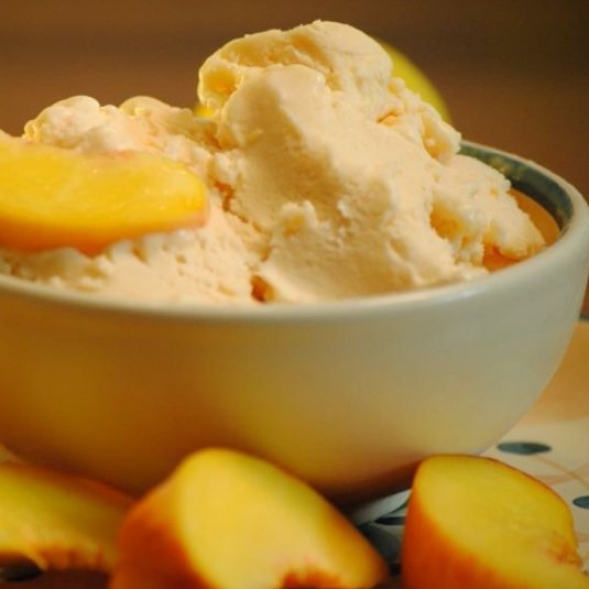 One pint of Peach gelato.