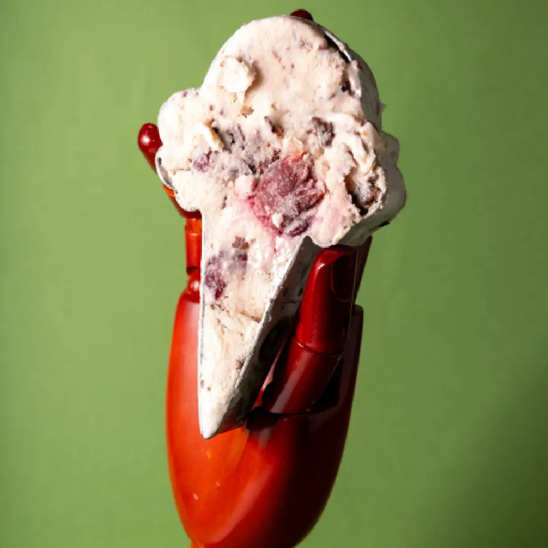 One pint of Tart Cherry Chocolate Drizzle gelato.