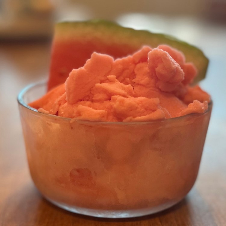 One pint of Watermelon Sorbetto gelato.