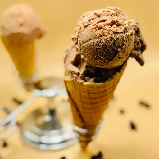 One pint of Belgian Chocolate gelato.