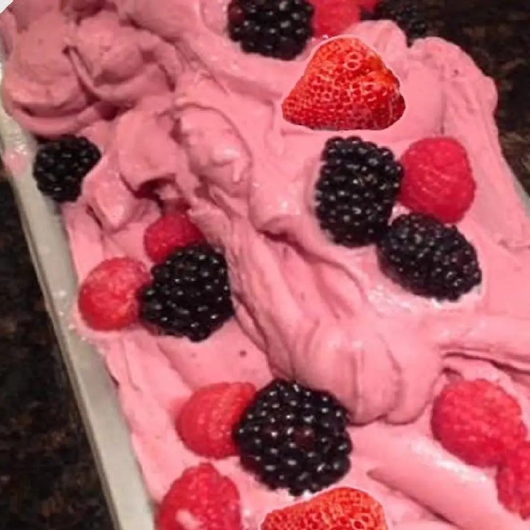 One pint of Frutti di Bosco gelato.